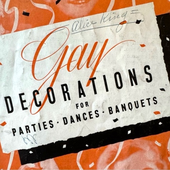 Vintage 1944 Dennison “Gay Decorations” Party Ideas Pamphlet – Retro Ephemera - Picture 2 of 13